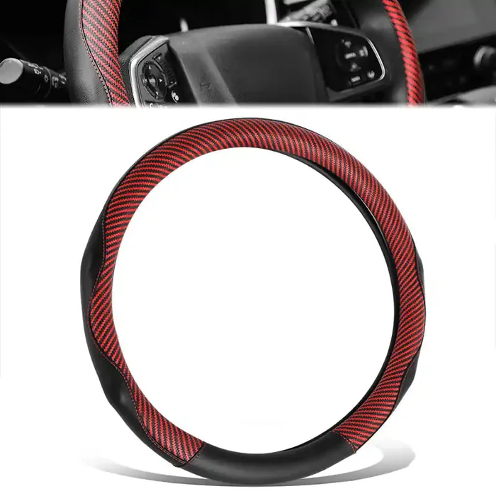 14.5-15 in. Synthetic Leather Steering Wheel Cover
