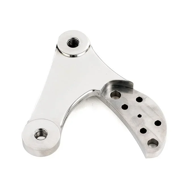 2-Piston Caliper Mounting Bracket Left. Polished