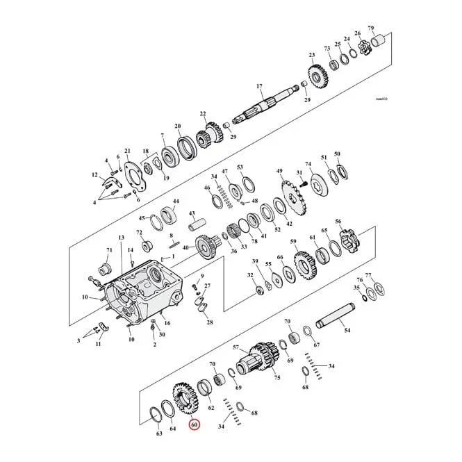 2nd Gear, Countershaft, 24T