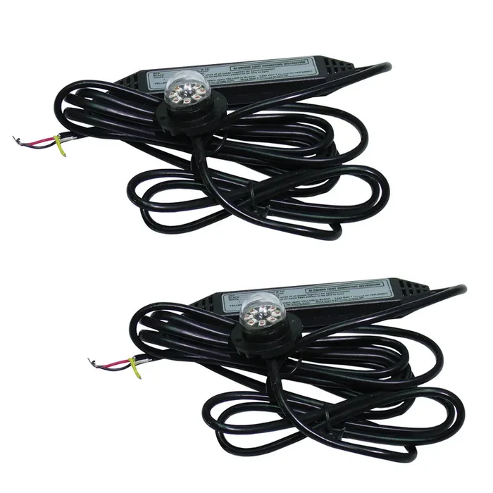 2pcs Amber LED Strobe Light Heads Universal