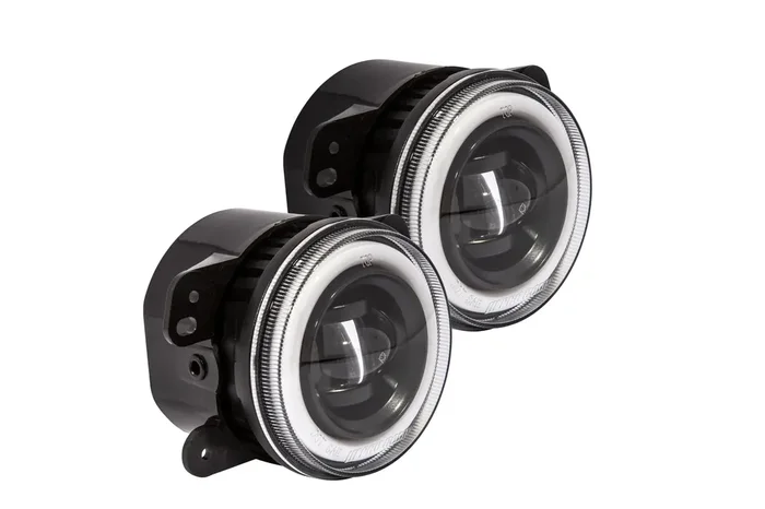 2pcs LED Fog Lights 07-18 Jeep Wrangler JK/JL 2&4 Door