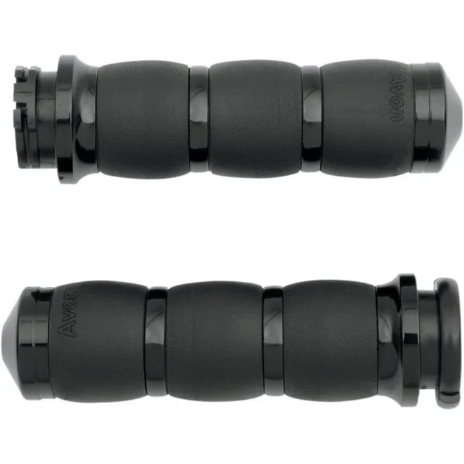 3-Ring Velvet Air Grips Dyna, Softail, Classic, Sportster, Touring, V-Rod