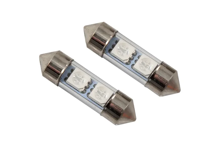31mm SMF2 LED Green (pair)