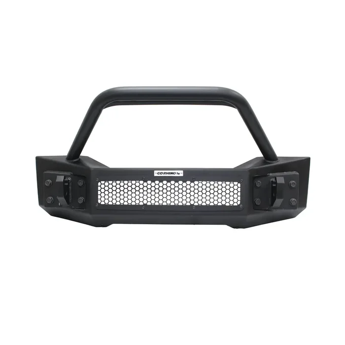 331101T Rockline Front Stubby Bumper 07-24 Jeep Wrangler, 20-23 Gladiator