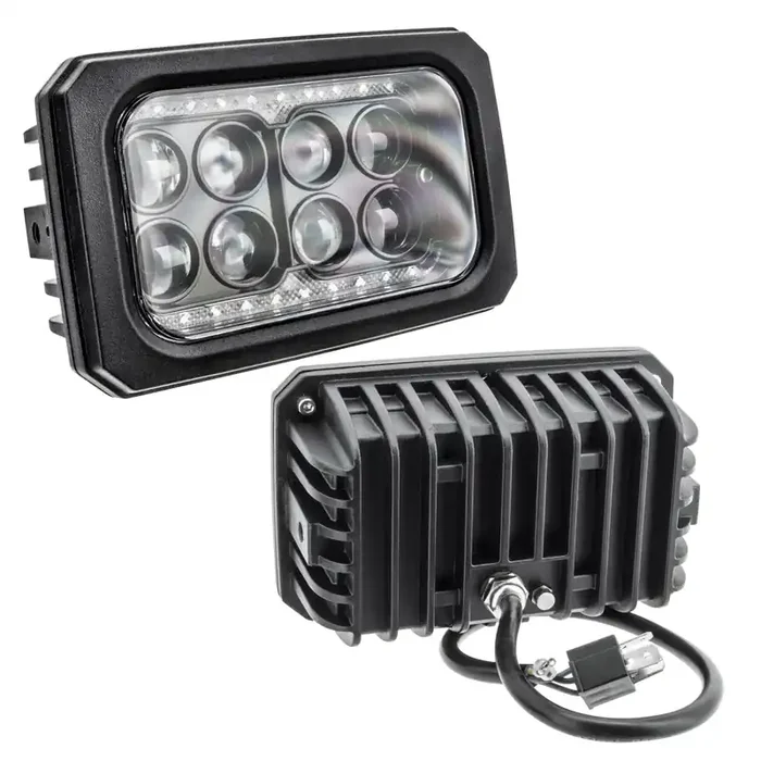 4×6 40W Replacement LED Headlight Black