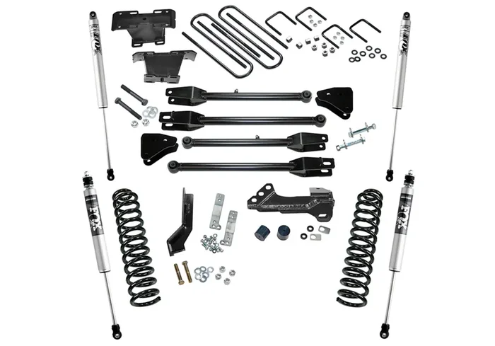 4 in. 4-LINK Lift Kit 17-22 Ford F-250 / F-350 Super Duty with Fox 2.0 Series Shocks 4WD