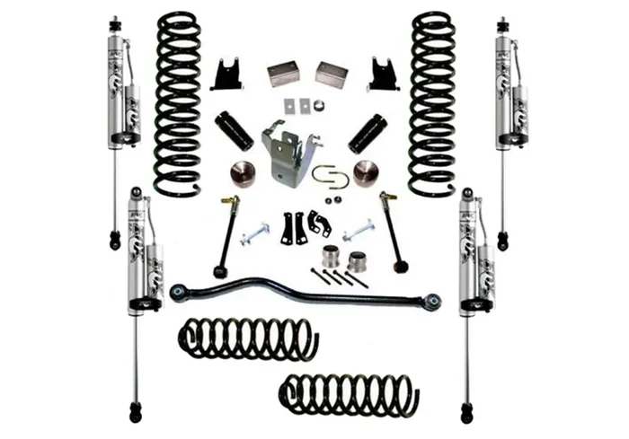 4 in. Lift Kit with FOX 2.0 RESI Shocks 07-18 Jeep Wrangler JK Unlimited