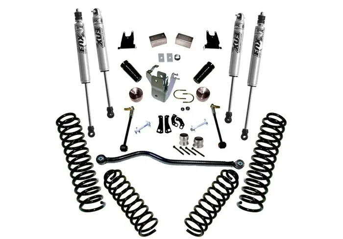 4 in. Lift Kit with FOX Shocks 07-18 Jeep Wrangler JK 2 Door