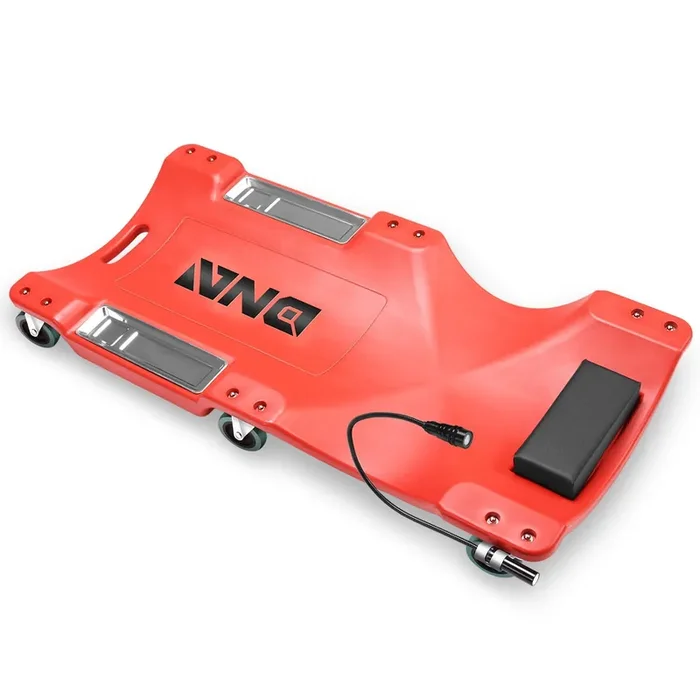 40 in. Rolling Plastic Creeper w/6 Casters