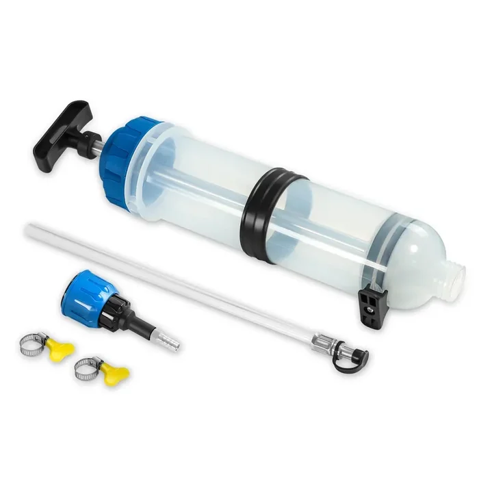 5 Pcs 1.5L Fluid Brake Oil Exchange Tool w/ Transparent Fluid Syringe & Nozzles