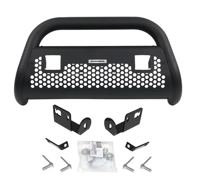 55282T Charger RC2 Bull Bar w/ Cube Lights 16-19 Chevy Silverado GMC Sierra 1500