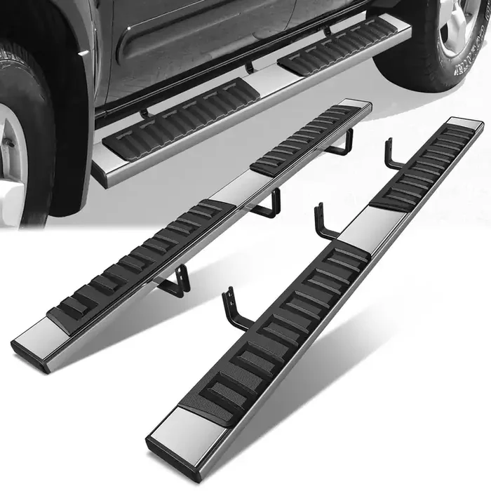 6.75 in. W Step Bar Running Boards 05-24 Nissan Frontier Crew Cab