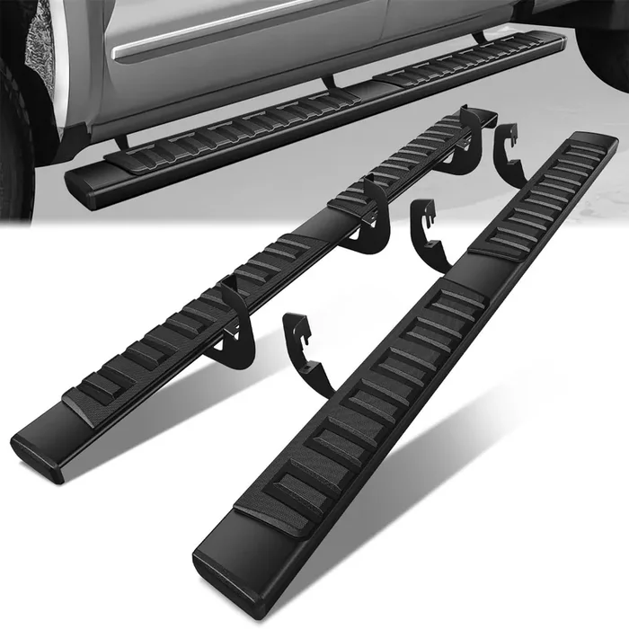 6.75 in. W Step Bar Running Boards 07-19 Chevy/GMC Silverado Sierra 1500 2500/3500HD