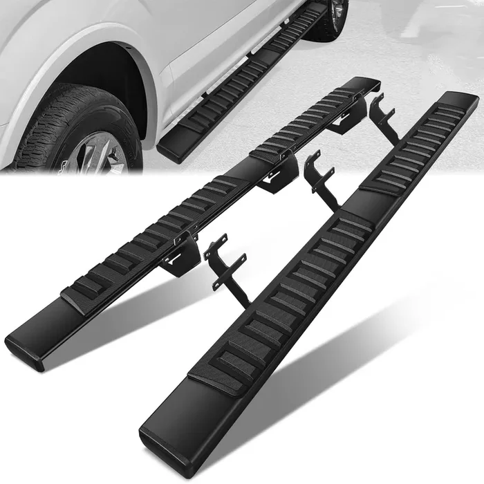 6 in. Wide Side Running Boards 15-24 Ford F-150, 17-24 F-250-F-450 Super Duty Super Crew Cab