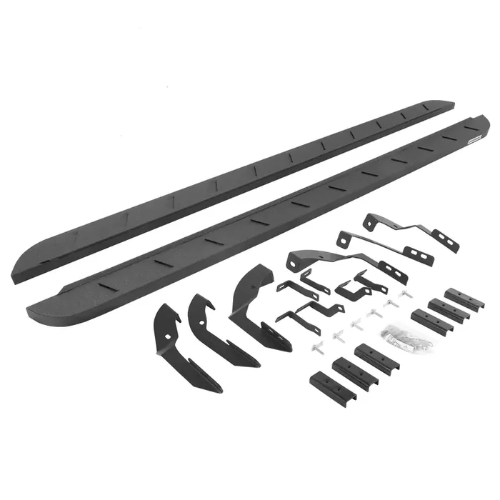 63404280ST 4 in. Slim RB10 Running Boards 15-19 Chevy Silverado GMC Sierra 2500 3500 HD
