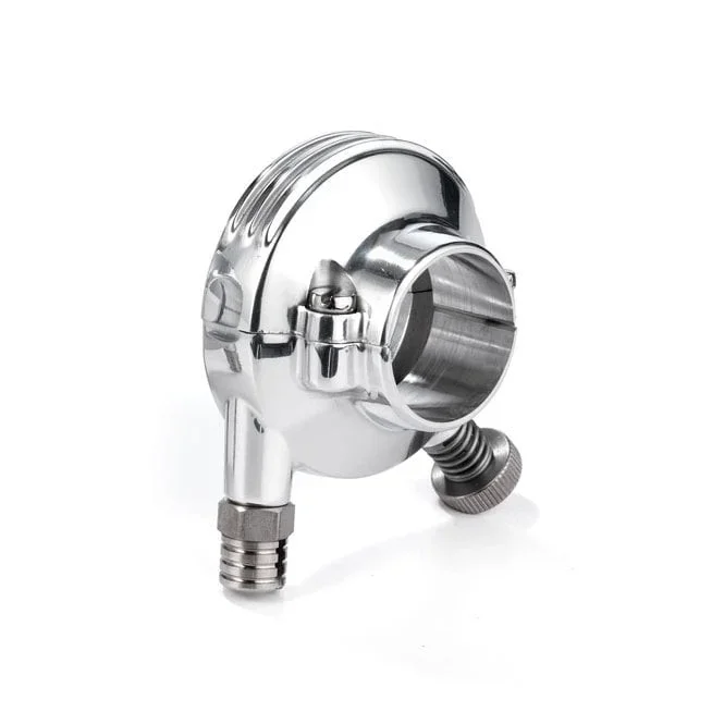 7/8â Deluxe Throttle Housing. Polished Aluminium