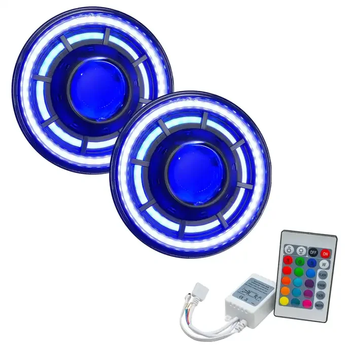 7 in. ColorSHIFT Bi-LED Projector Headlights Jeep Wrangler JK