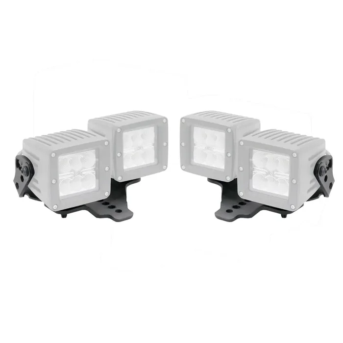 731230TXE Dual Cube Hood Hinge Light Mounts 20-23 Jeep Gladiator 18-24 Jeep Wrangler JL