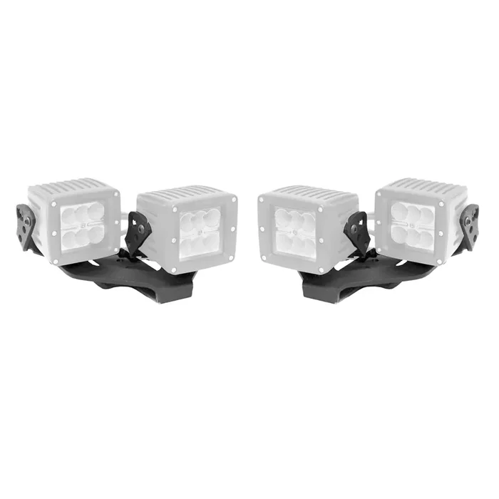 732231T 3×3 in. Dual Cube Light Mounts 20-23 Jeep Gladiator JT, 18-24 Jeep Wrangler JL