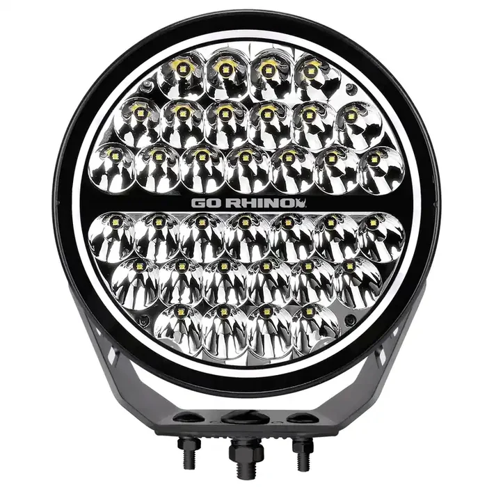 751700911SRS Blackout Series MAXROUND 9 in. Round LED Spot Light w/ DRLs