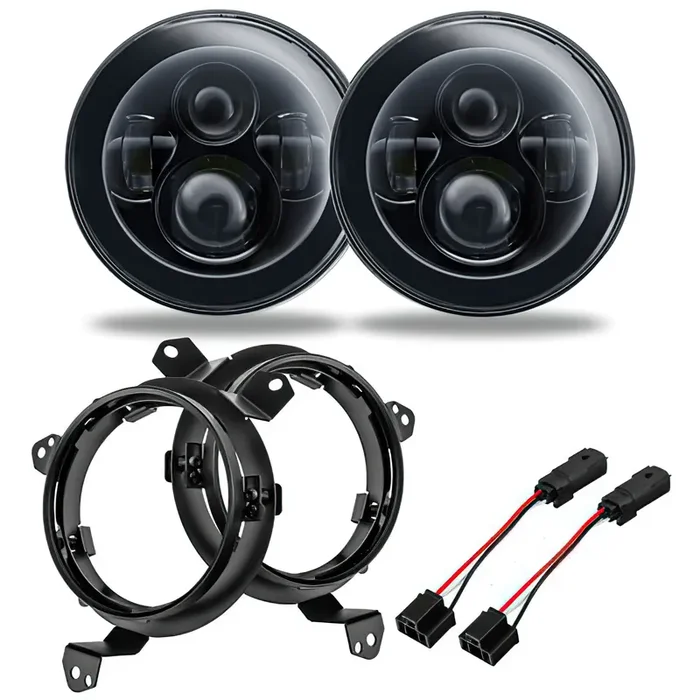 7in. High Powered LED Headlights (Pair) Jeep Wrangler JL/Gladiator JT