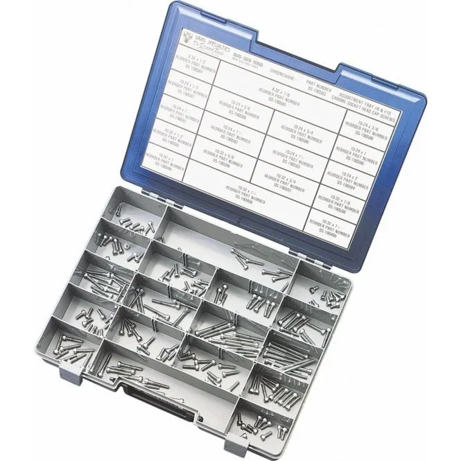 #8 & #10 Fine- and Coarse-Thread Bolt Assortment Kits