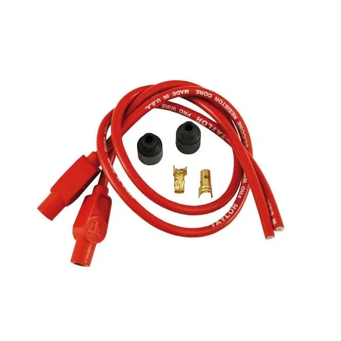 8mm Carbon Core Univ. Spark Plug Wire Set. Red
