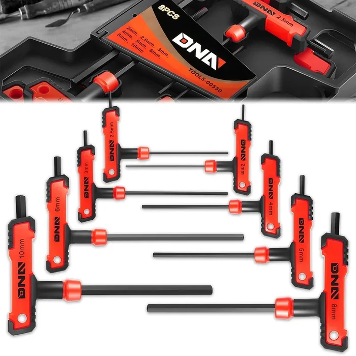 8pc 2-10mm Hex key set[A Variety Of Color Options] w/ Storage Box