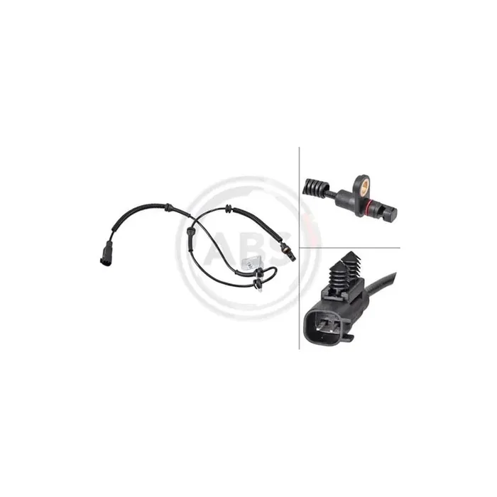 A.B.S. 31822 ABS Sensor for CHRYSLER Grand Voyager V (RT)