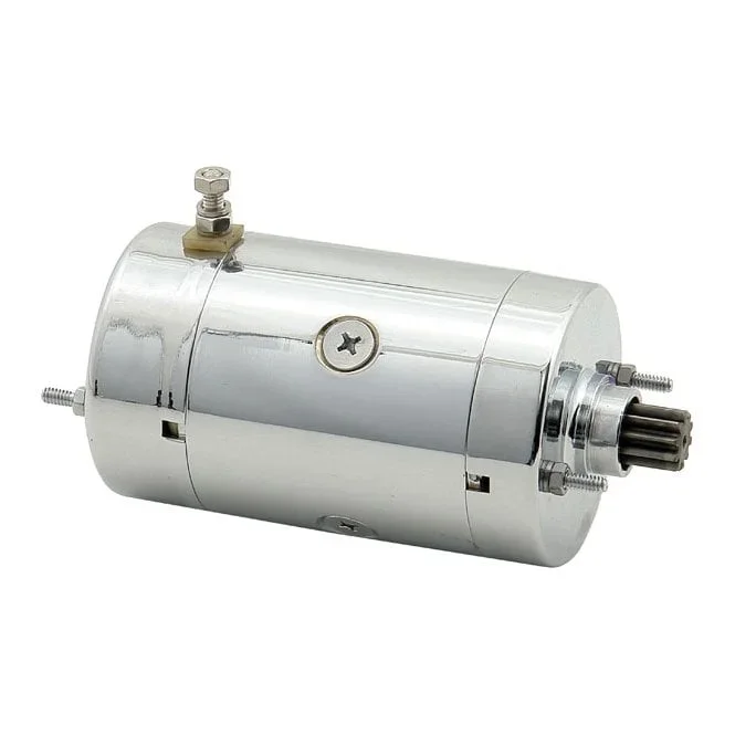 Accel Ultra Tork starter motor 0.8kW. Chrome 74-88 B.T.; 1974 XLH
