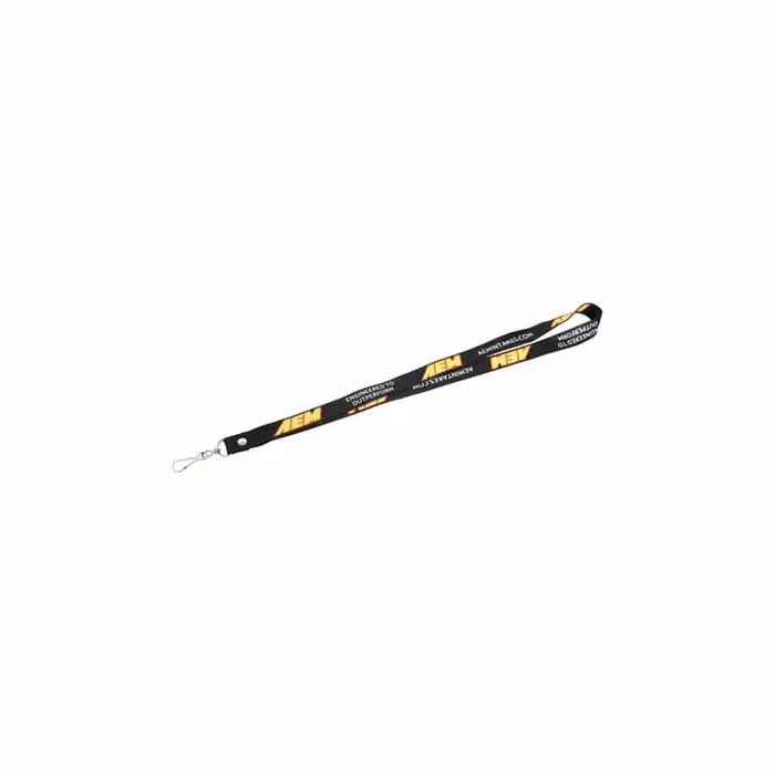 AEM 01-901 Lanyard, Blk 3/4″ X 36″, W/swivel Clip, Red/yellow