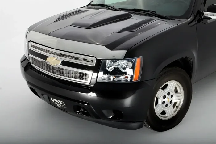 Aeroskin Flush Mount Chrome Hood Protector 07-14 Chevy Tahoe, Avalanche, Suburban 1500, 2500