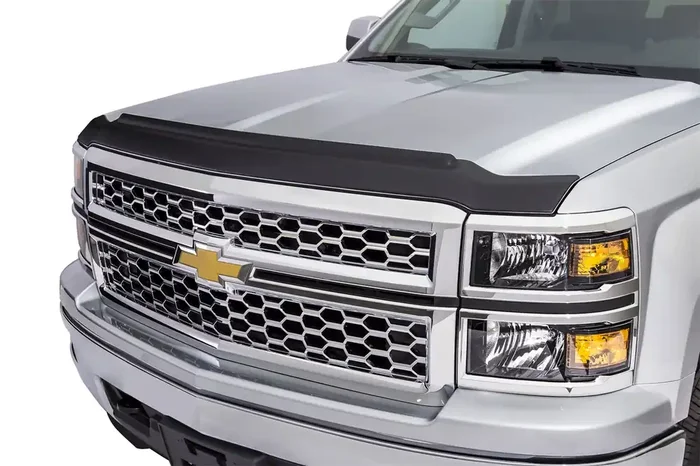 Aeroskin II Textured Black Flush Mount Hood Protector 07-13 GMC Sierra 1500-3500HD