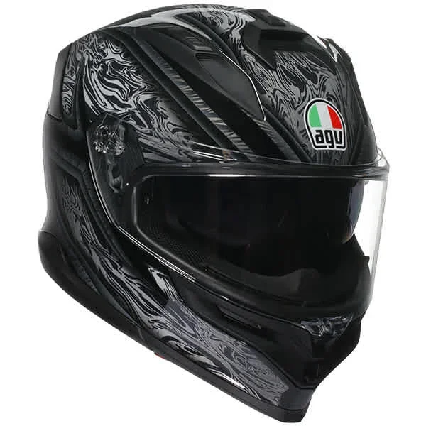AGV K7 – Damascus Black / Silver