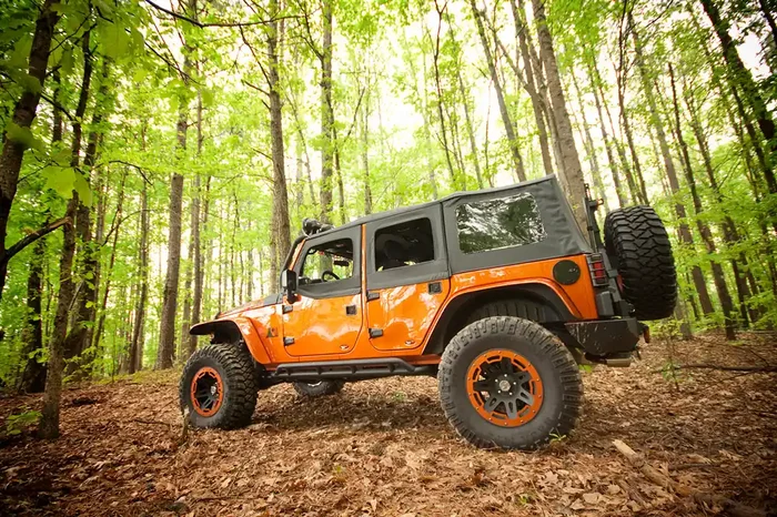 All Terrain Flat Fender Flare Kit, 8 Piece 07-18 Jeep Wrangler JK