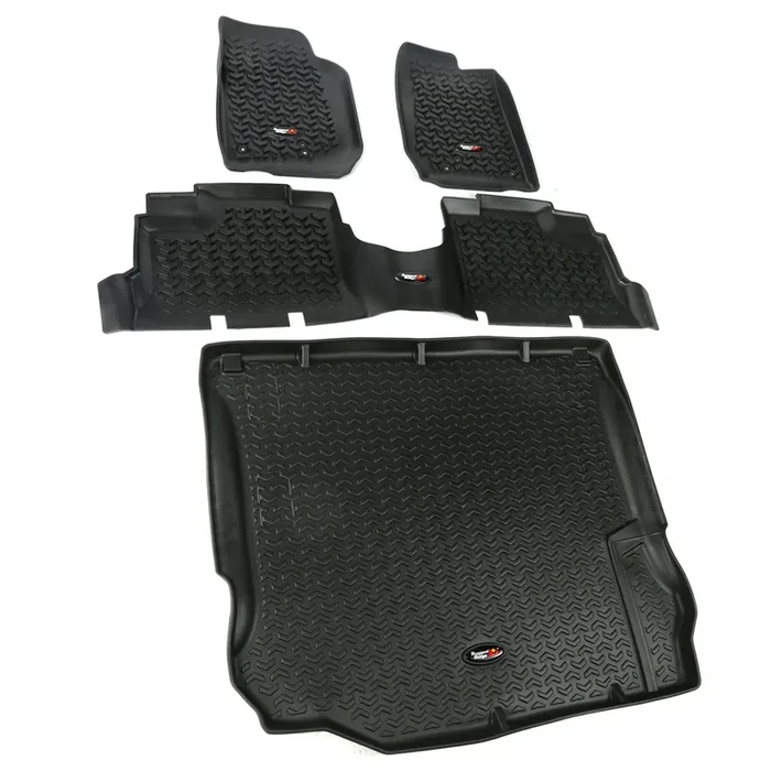 All Terrain Floor Liner Set, Black 11-18 Jeep Wrangler JK, 4 Door