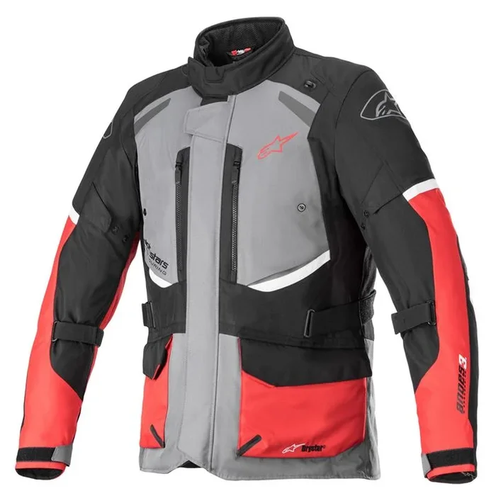Alpinestars Andes V3 Drystar Jacket Dark Grey Black Bright Red