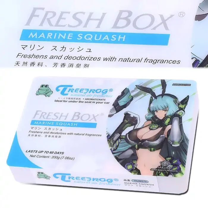 Anime Edition Auto Air Freshener Marine Squash Scent 200g 160mm X 105mm X 25mm