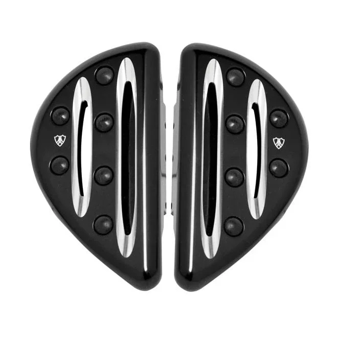 Arlen Ness Deep Cut passenger floorboards. Black FLHX/Universal peg mount