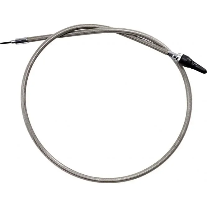 Armor Coat Braided Stainless Steel Speedometer Cable for Harley-Davidson Dyna, Softail, Classic, Touring