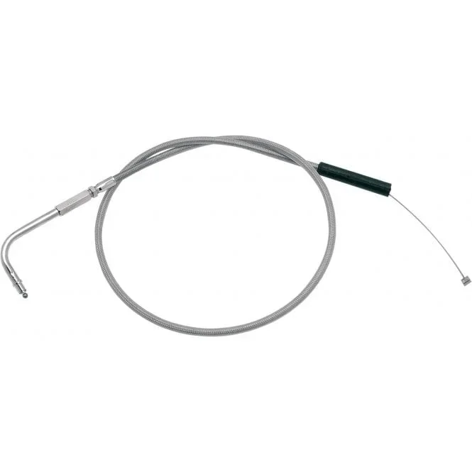 Armor Coat Stainless Steel Idle Cable Dyna, Softail, Classic, Touring