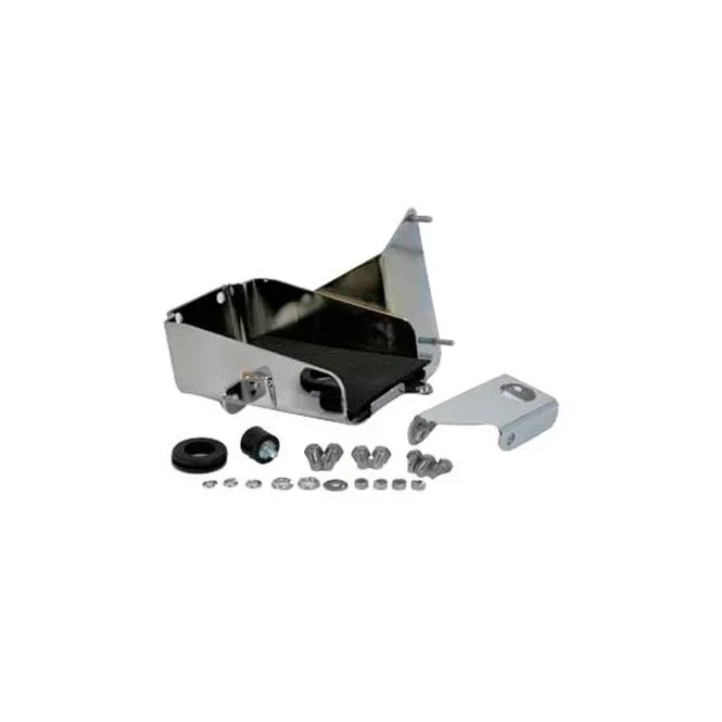 Battery Carrier Tray. Chrome