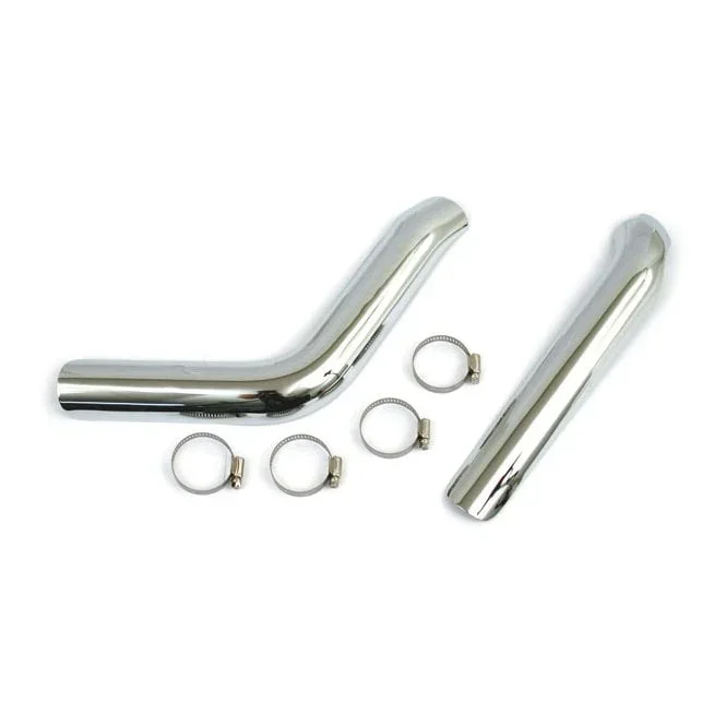 Big Twin Plain Heat Shield Set Chrome