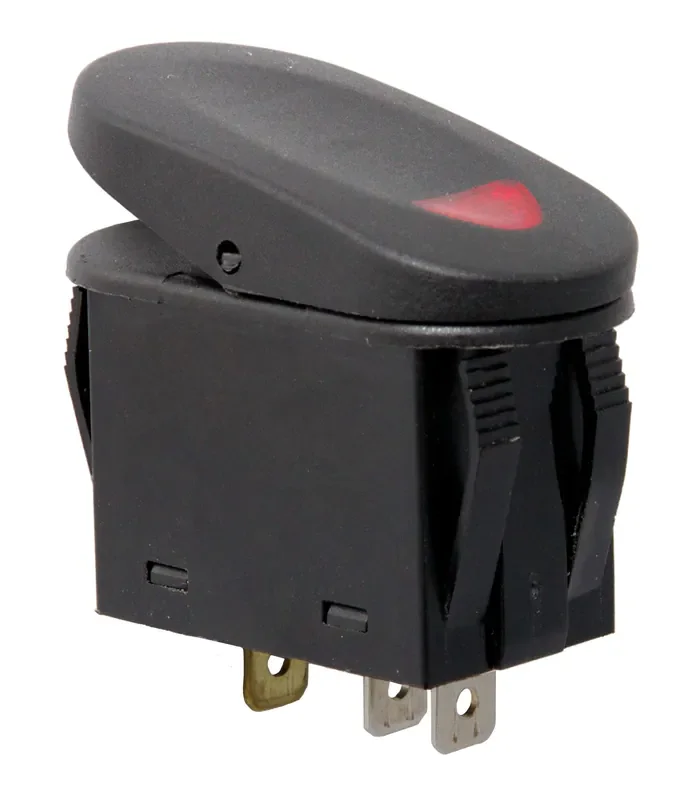 Black 2-position Rocker Switch