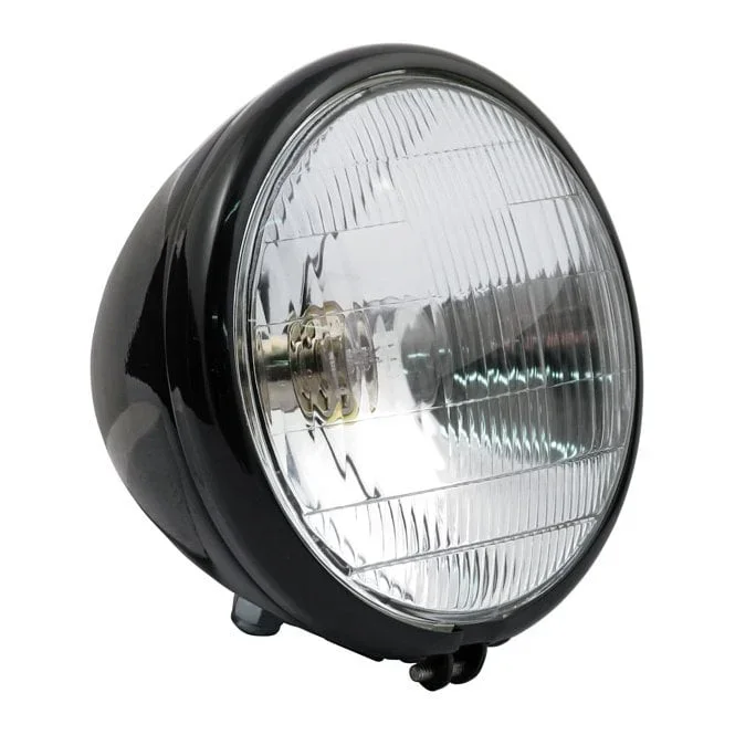 Black Springer Headlight Assy 6-V