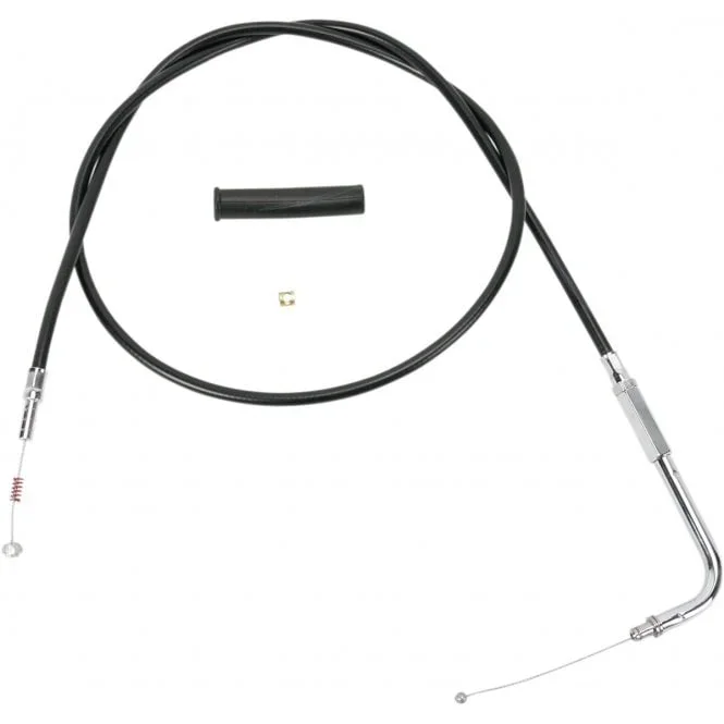Black Vinyl Idle Cable – Housing Length : 132 cm (52″) Dyna, Softail, Classic, Sportster, Touring