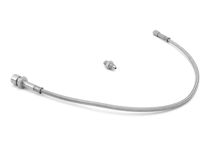 Brake Hose Kit, Front, Stainless Steel, Drum 72-73 Jeep CJ5/CJ6