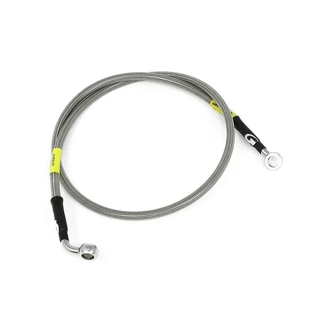Brake Line Front, Stainless Clear Coated