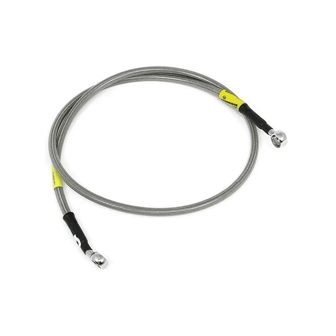 Brake Line Upper Front, Stainless Clear Coated