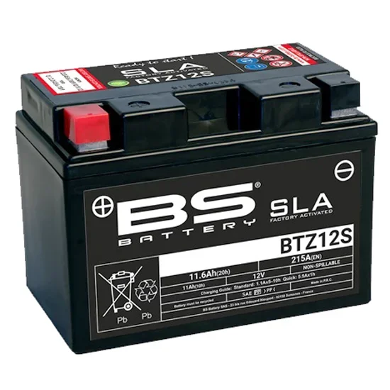 BS BTZ12S Motorcycle Battery SLA